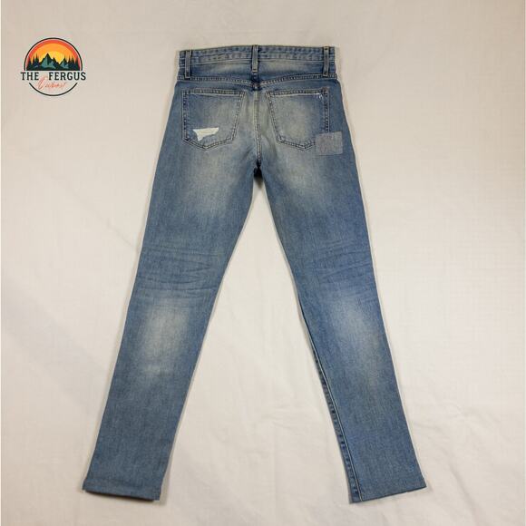 Taylor Hill Joes Jeans Med Wash Distressed High Rise Straight Women Size W27 - Picture 3 of 16